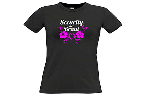 JGA Shirt | Junggesellinnenabschied T-Shirt - Security der Braut